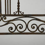 Antique wall decorative panel of wrought iron, Italy 1920s