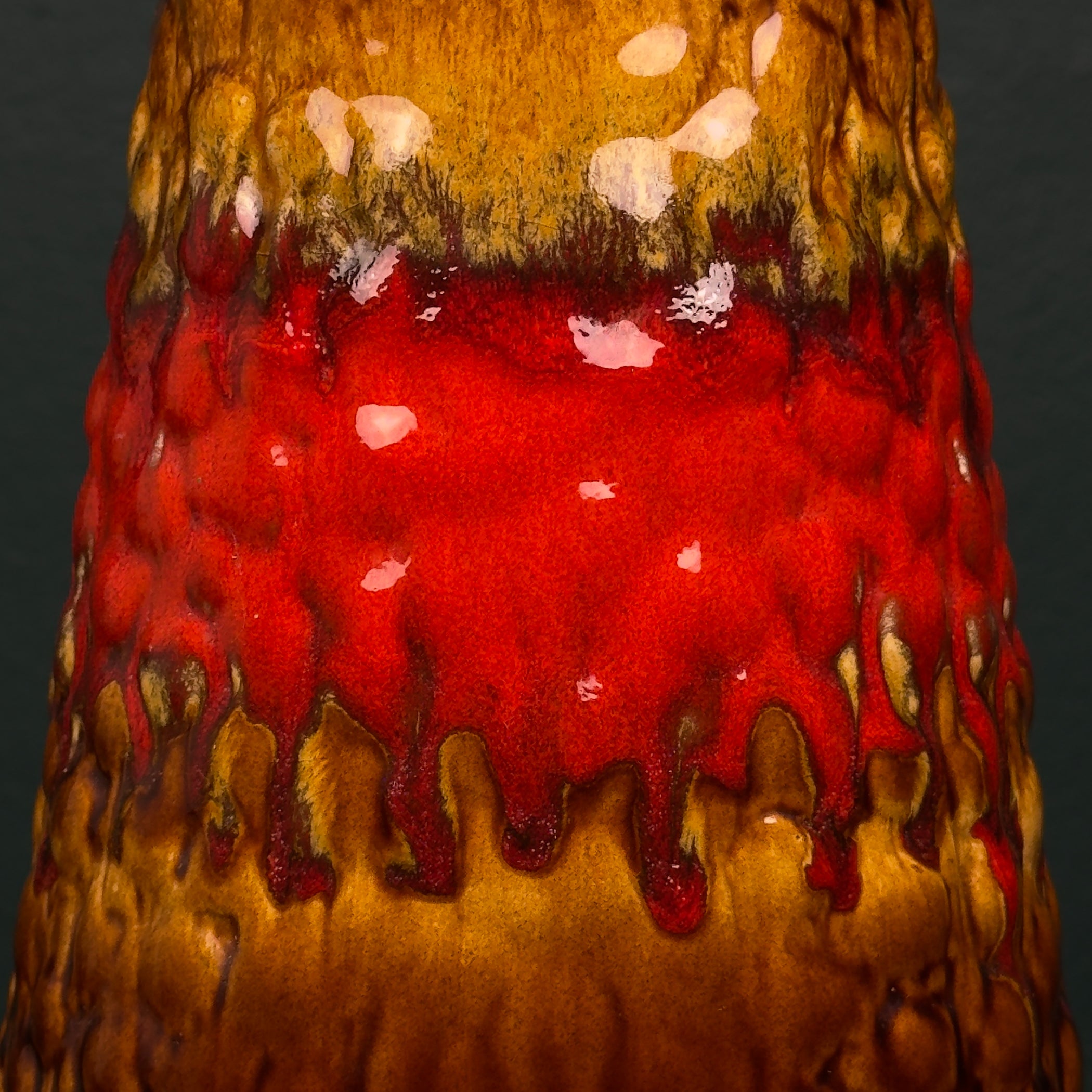 Vintage ceramic vase LAVA by KIL Liboje, Yugoslavia 1960s