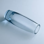 Original blue glass vase by Per Lütken for Holmegaard, Denmark, 1960s