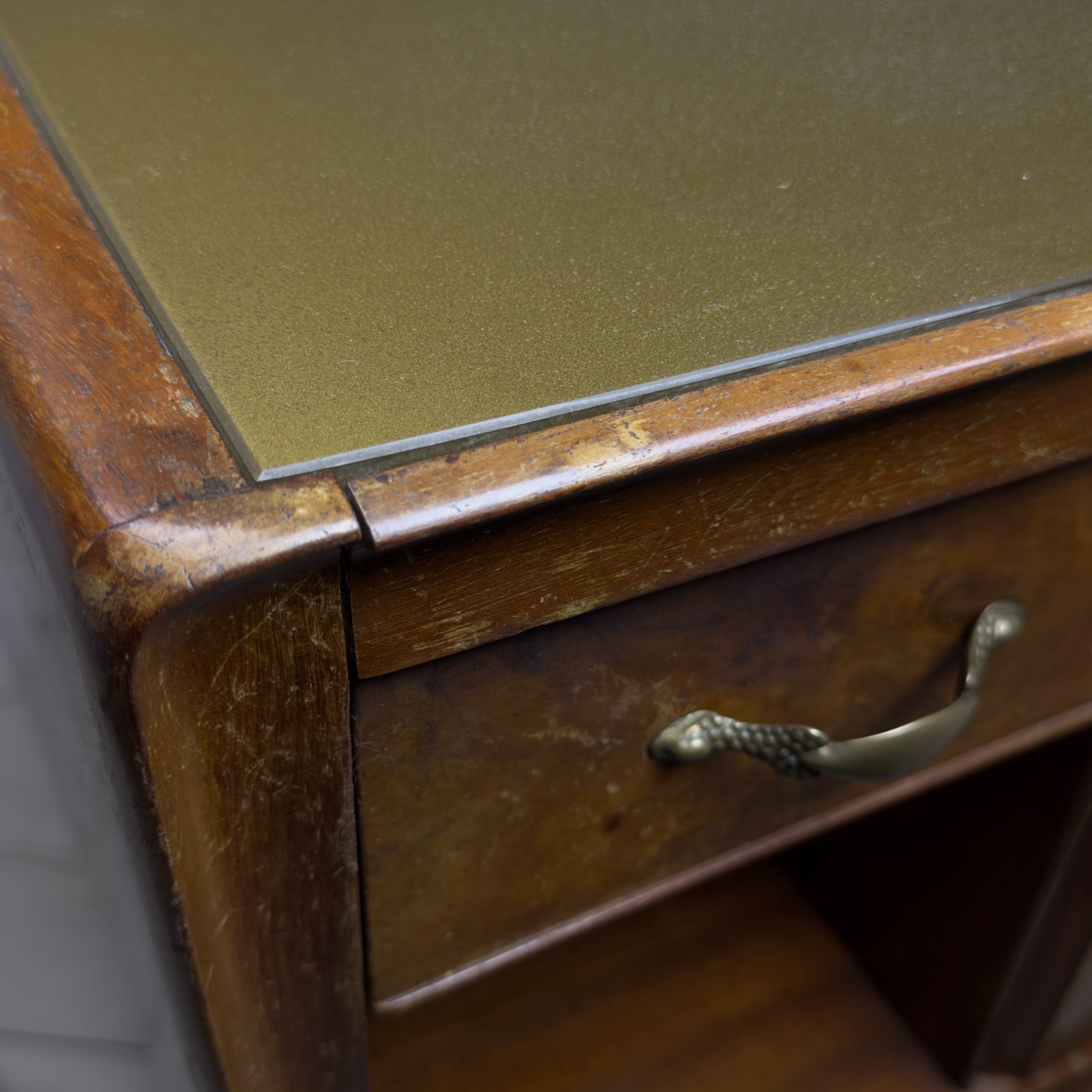 Vintage wood nightstands, Italy 1950s, Set of 2
