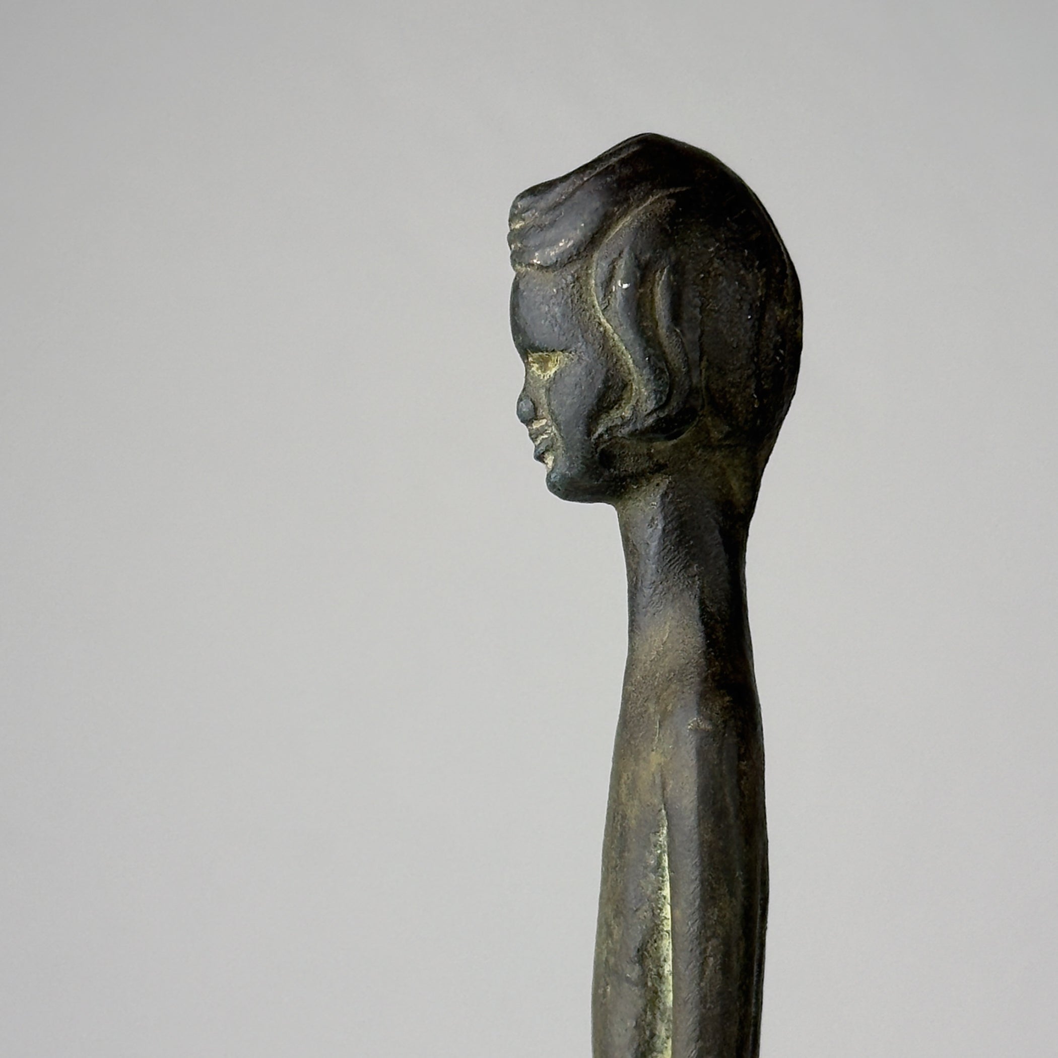 Vintage Bronze Sculpture Ombra della Sera, Italy 1950-70s