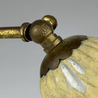 Small vintage metal table lamp Tulip, Italy 1950s