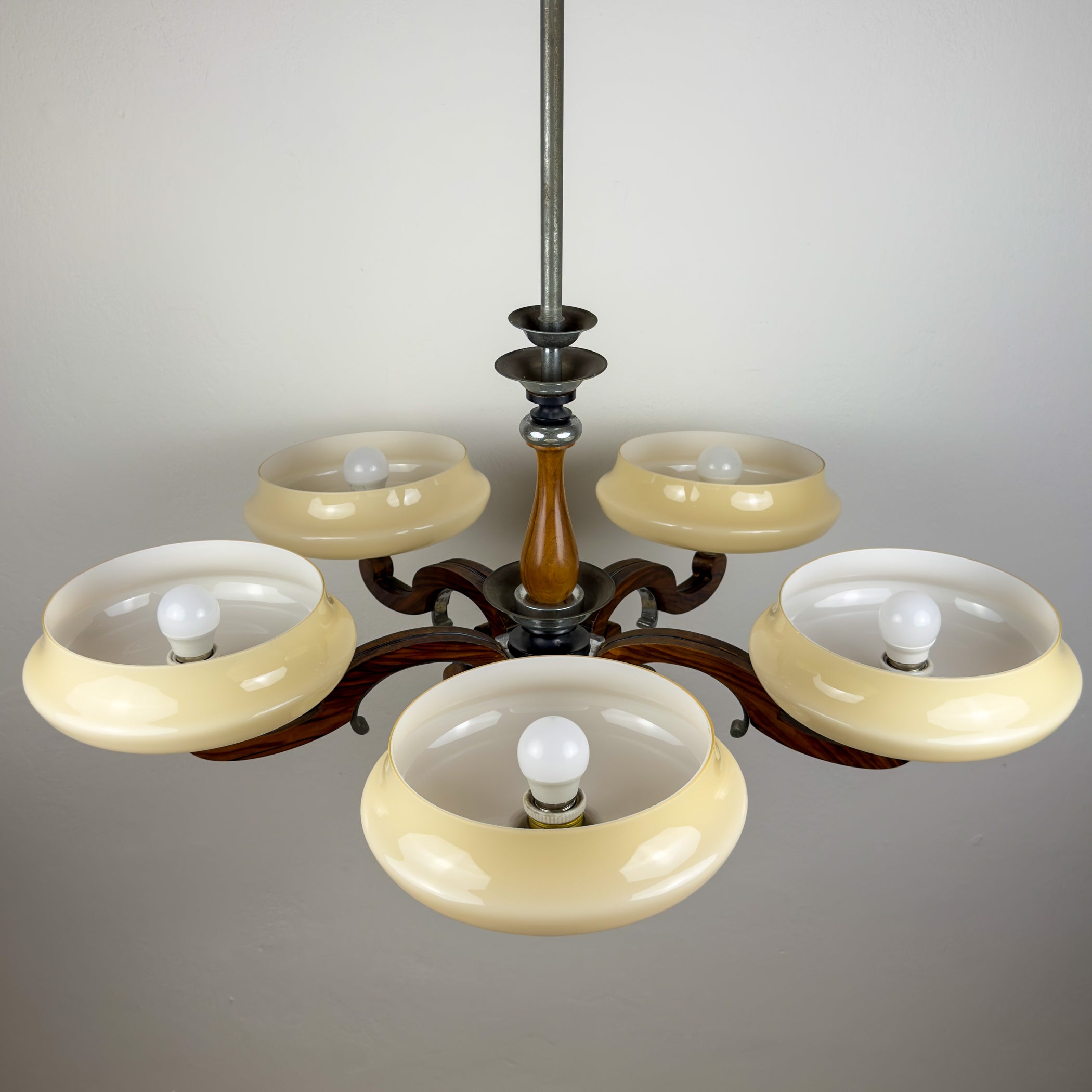 Art Deco Large Chandelier, Italy 1950s