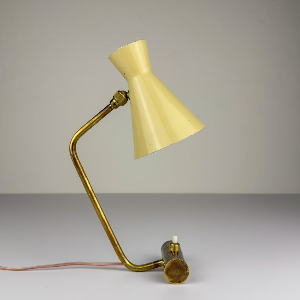 Vintage metal table lamp by Stilnovo, Italy 1950s