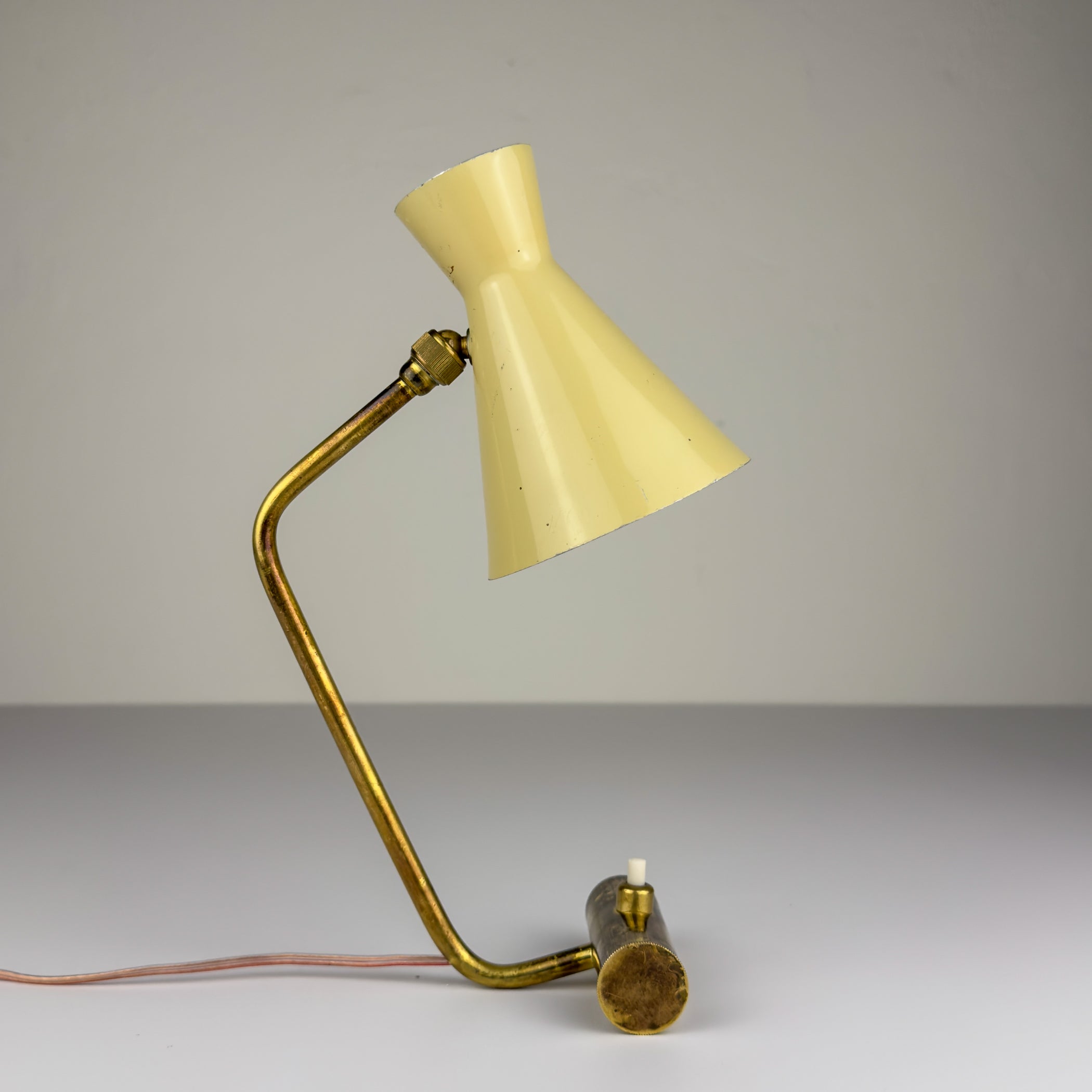 Vintage metal table lamp by Stilnovo, Italy 1950s