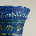 Vintage ceramic vase Rimini Blue, design Aldo Londi, Bitossi Italy 1970s