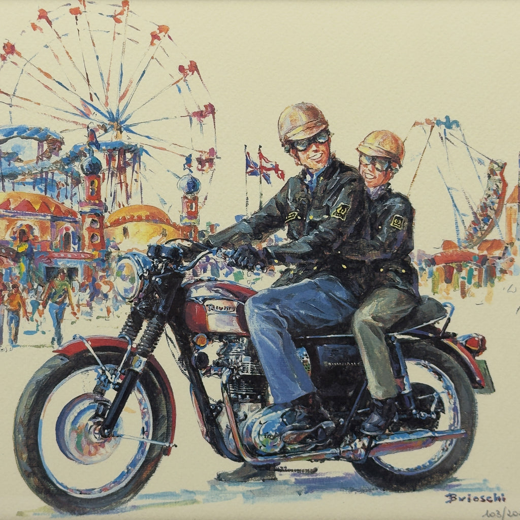 Limited edition lithograph 103/200 by Brioschi, Italy, 1970s