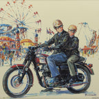 Limited edition lithograph 103/200 by Brioschi, Italy, 1970s