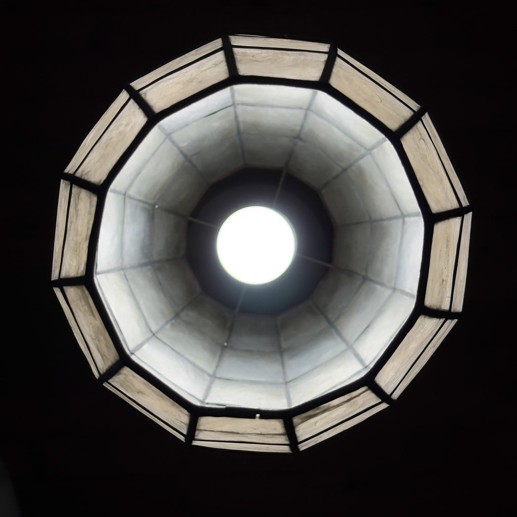 Vintage Capiz Shell Pendant Lamp, Italy 1960s