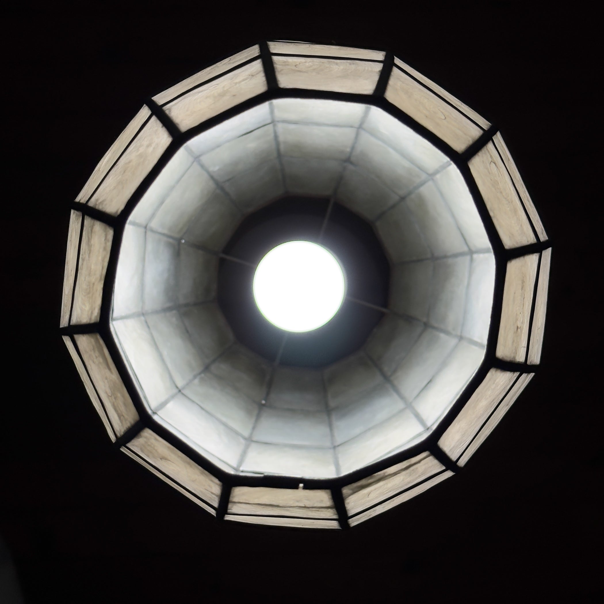 Vintage Capiz Shell Pendant Lamp, Italy 1960s