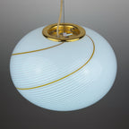 Classic swirl murano pendant lamp Vetri Murano, Italy 1970s