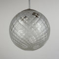 Vintage murano sphere ball pendant lamp Italy 1950s, Mid-century italian lighting