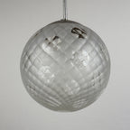 Vintage murano sphere ball pendant lamp Italy 1950s, Mid-century italian lighting
