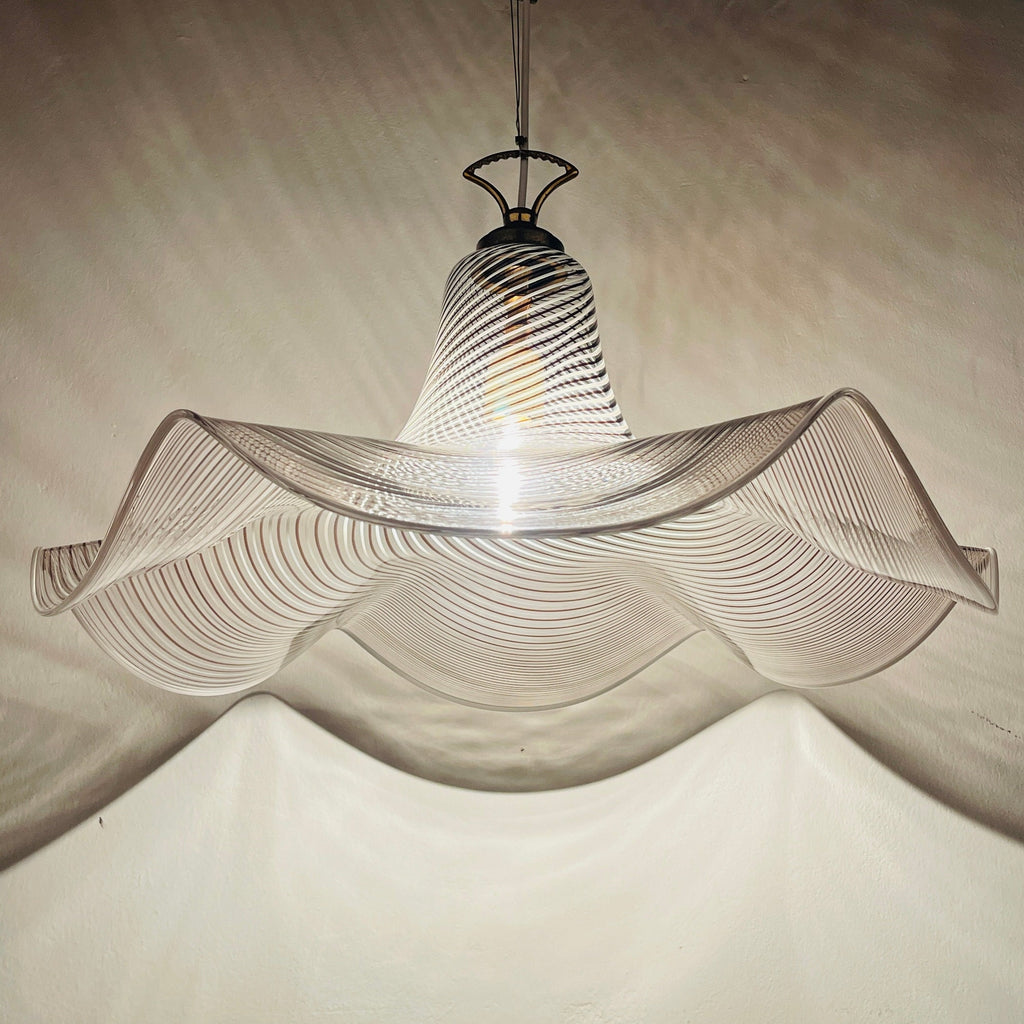 Murano glass pendant lamp Italy '70s Mid-century modern lighting