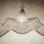 Murano glass pendant lamp Italy '70s Mid-century modern lighting
