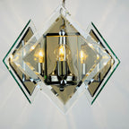 Vintage art glass pendant lamp by Fontana Arte, Italy 1970s, Art deco, MCM mid-century