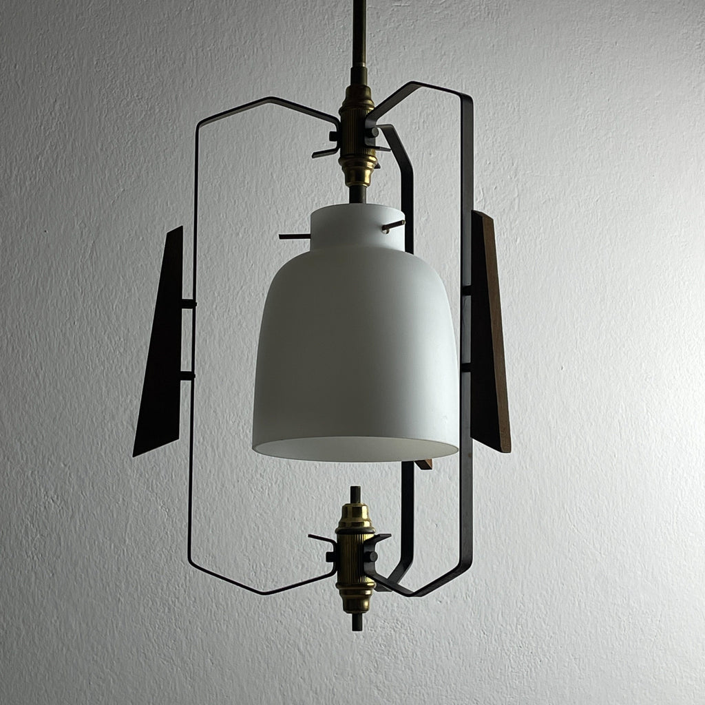 Vintage pendant lamp by Stilnovo Italy 1950s Mid-century italian lighting