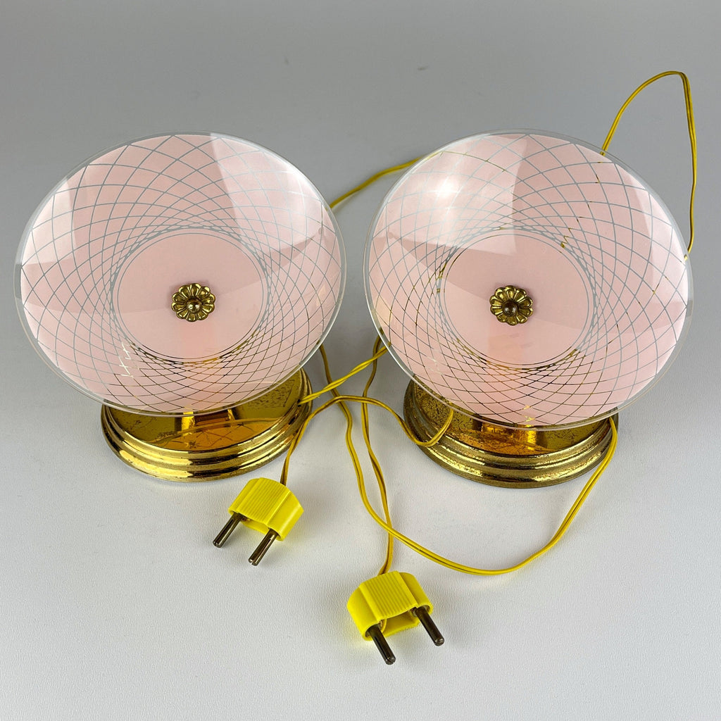 Vintage Italian Table Lamps: Mid-Century Modern Space Age UFO Lights