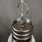Carlo Nason Murano Glass Pendant Lamp: Mid-Century Modern Mazzega Lighting