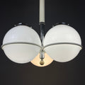 Gino Sarfatti murano glass globe chandelier Italy 1960s