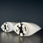 Pair of murano table lamps Idra by Rosanna Tosa for Leucos, Italy 1980s