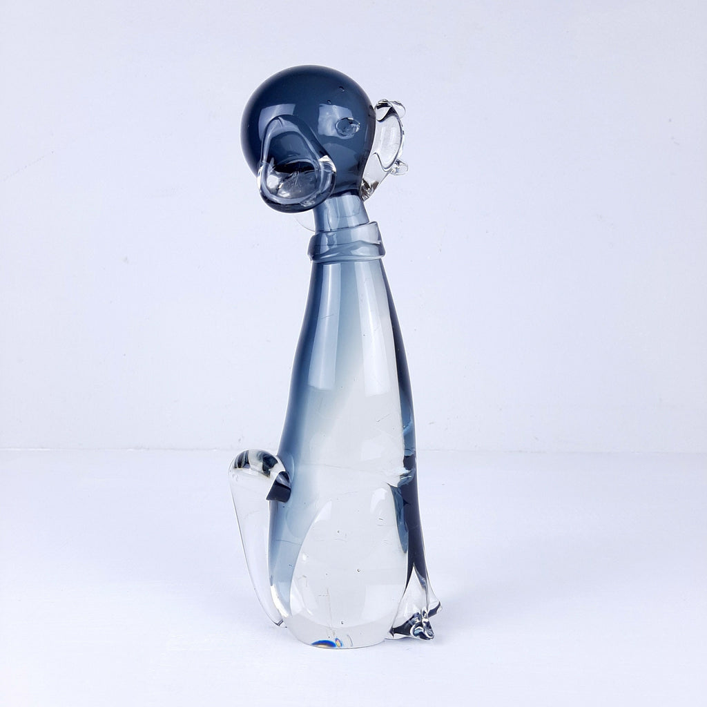 Vintage Murano Glass Dog Sculpture: Vetro Artistico Veneziano, 1960s