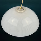 Vintage Swirl Murano Glass Pendant Lamp - 1970s Italian Lighting