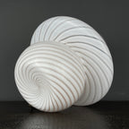 Vintage Swirl Murano Glass Table Lamp Mushroom, Italy 1970s