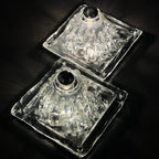 Vintage Murano Glass Wall Lamps - Angelo Brotto Polifemo - 1970s Italian Design, Set of 2