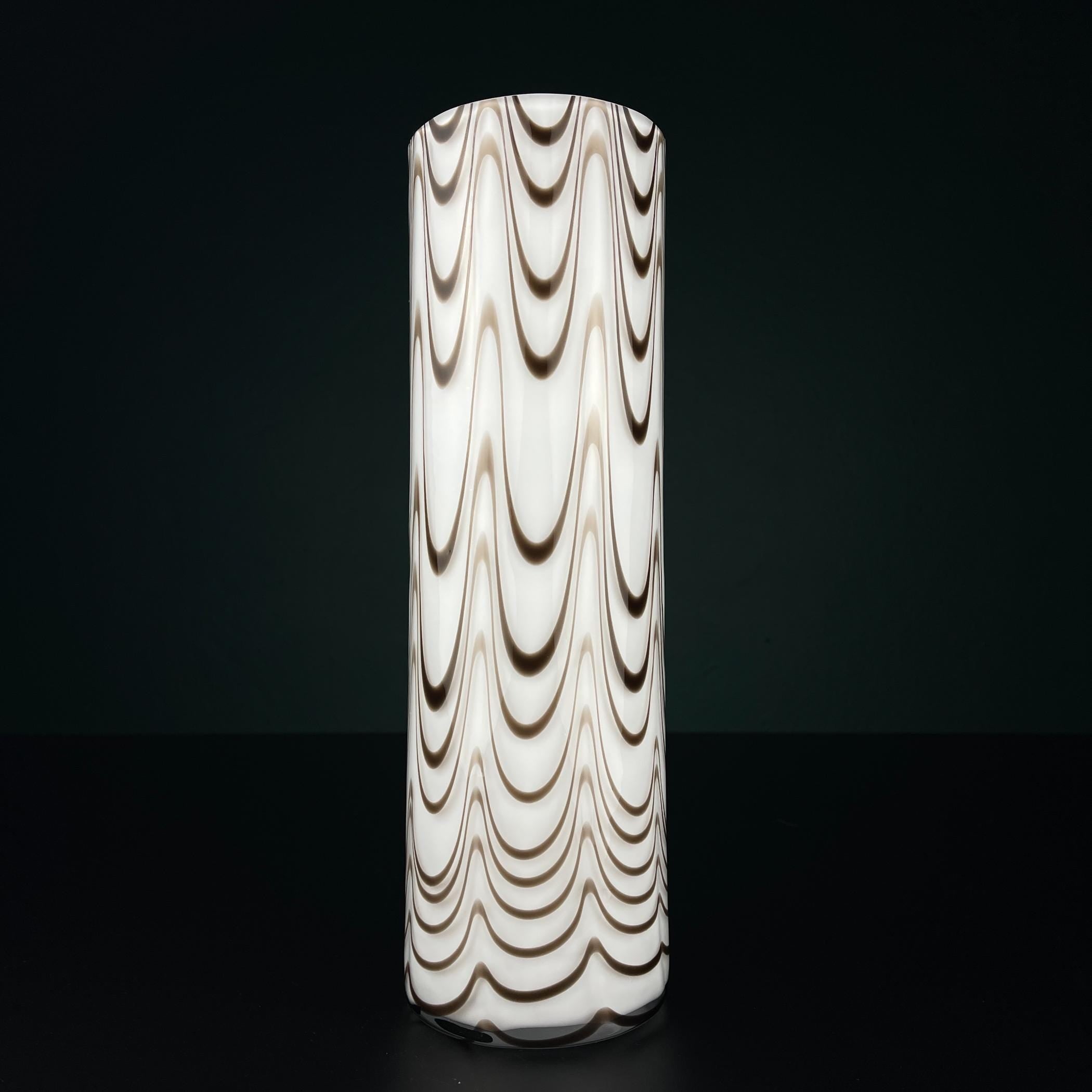 Vintage Murano vase Italy 1970, Mid-century home decor