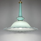 Vintage Murano glass pendant lamp by Venini, Italy 1970s, Mid-century Italian modern