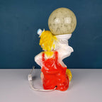 Vintage ceramic table lamp Clown Italy 1960s Retro nightlamp Lamp for children's room