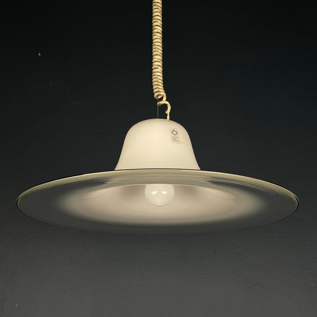 Cinea pendant lamp by Giusto Toso for Leucos Italy 1970s Mid-century italian modern lighting
