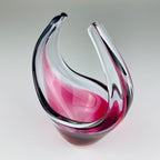 Vintage small murano vase Italy 1970s, Mid-century modern design