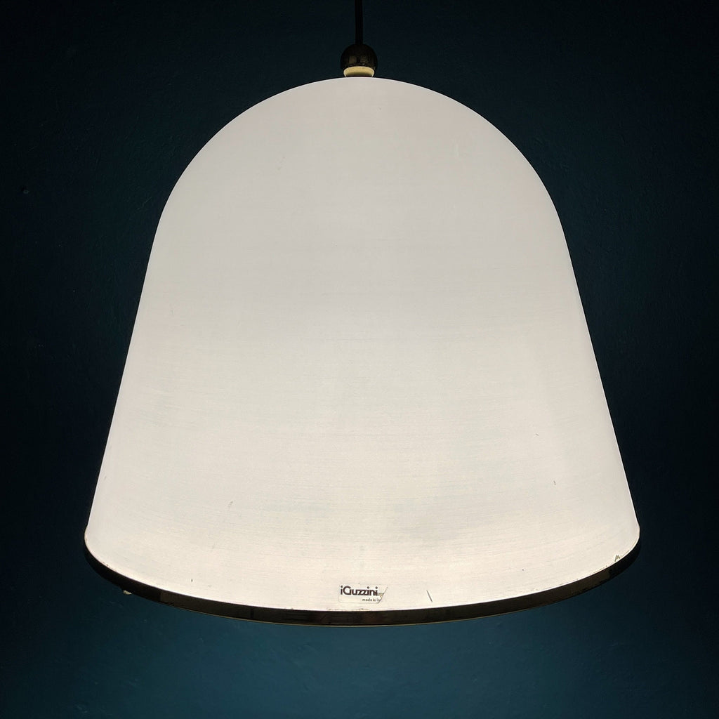 iGuzzini "Kuala" Italian white pendant lamp by Franco BRESCIANI  Italy 1970s