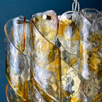 AV Mazzega 'Torciglioni' Vintage Murano Glass Chandelier - 1970s Mid-century Italian Lighting Masterpiece