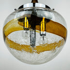 Murano glass pendant lamp  Italy 1970s Space age Mid-century modern italian lighting