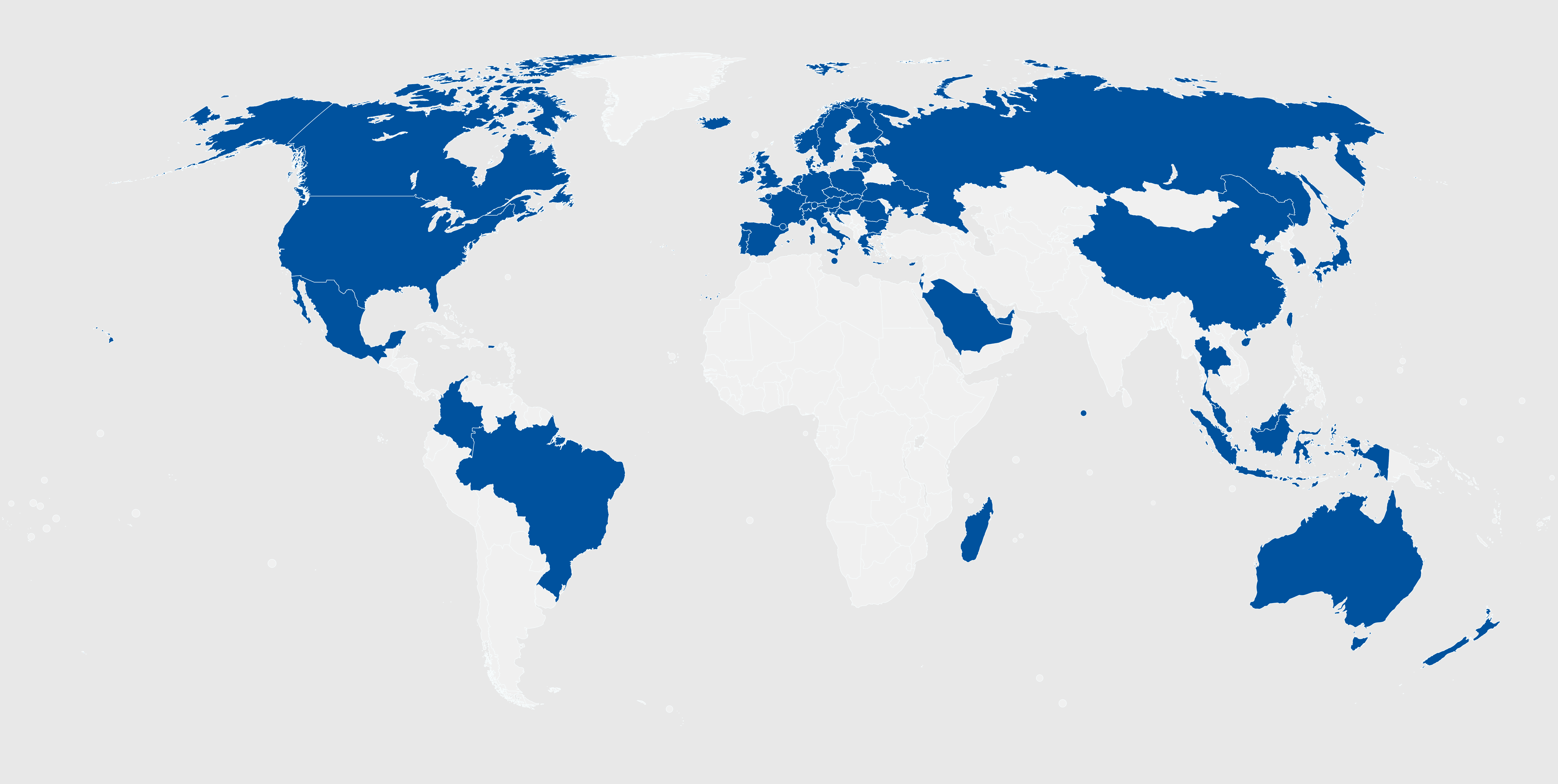 World shipping map