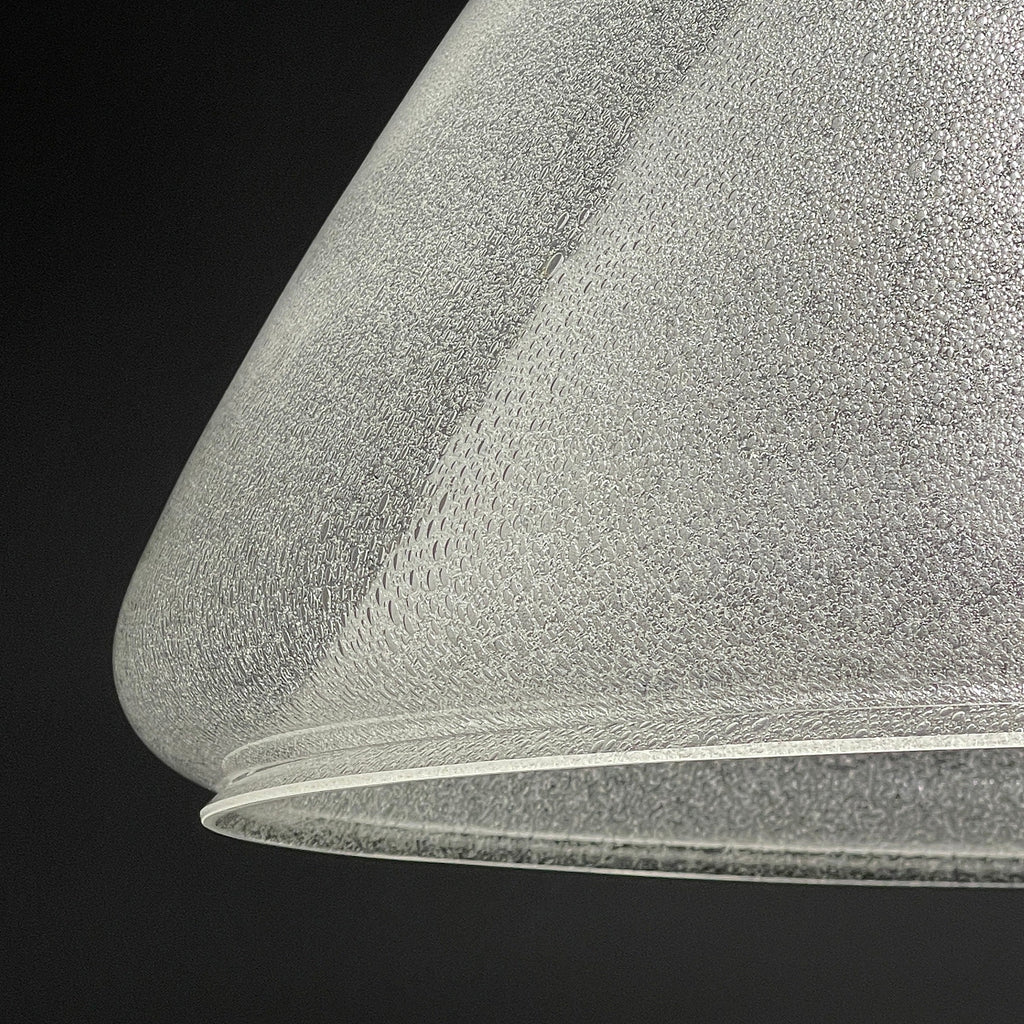 Carlo Nason Murano Glass Pendant Lamp: Mazzega Italian Lighting, 1960s