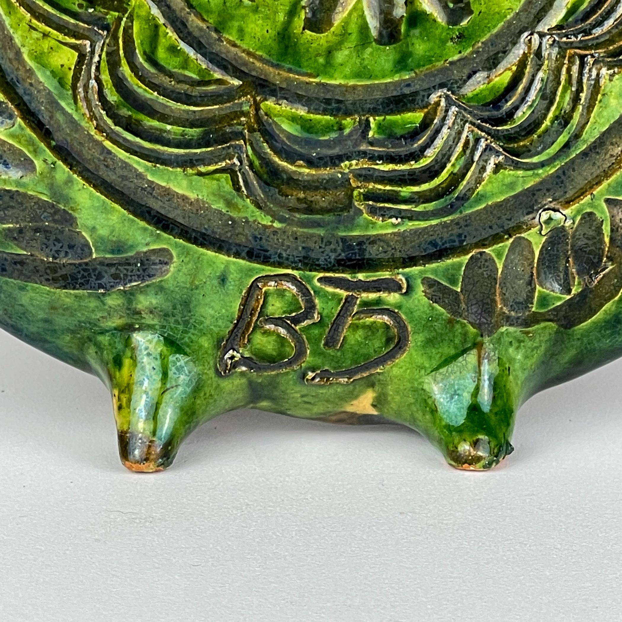 Vintage ceramic bottle by Velimir Dordevic, Serbia, 1970s