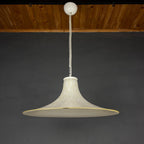 Mid-century beige murano glass pendant lamp Italy 1970s Handblown murano chandelier
