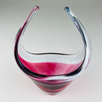 Vintage small murano vase Italy 1970s, Mid-century modern design