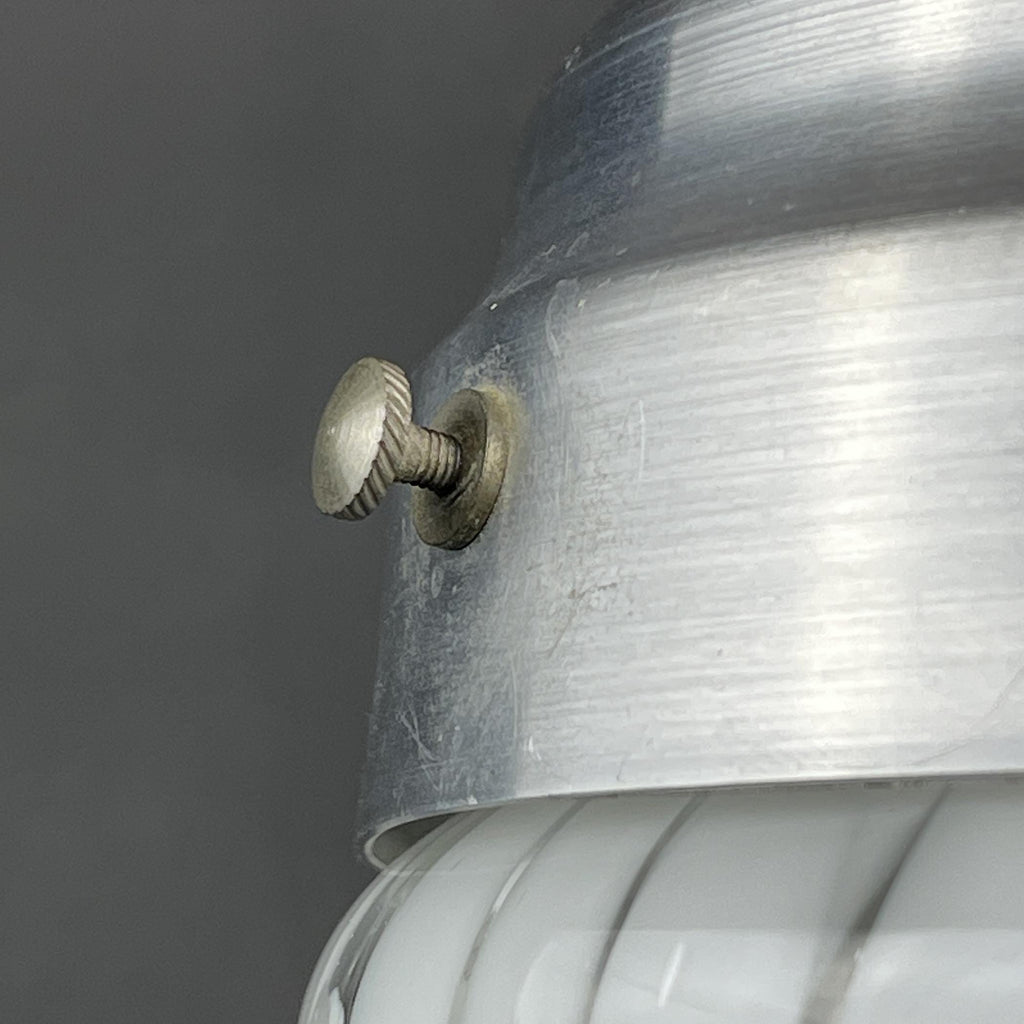 White murano pendant lamp by Carlo Nason for Mazzega, Italy 1960s