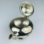 Vintage silver plated teapot, Italy 1950s