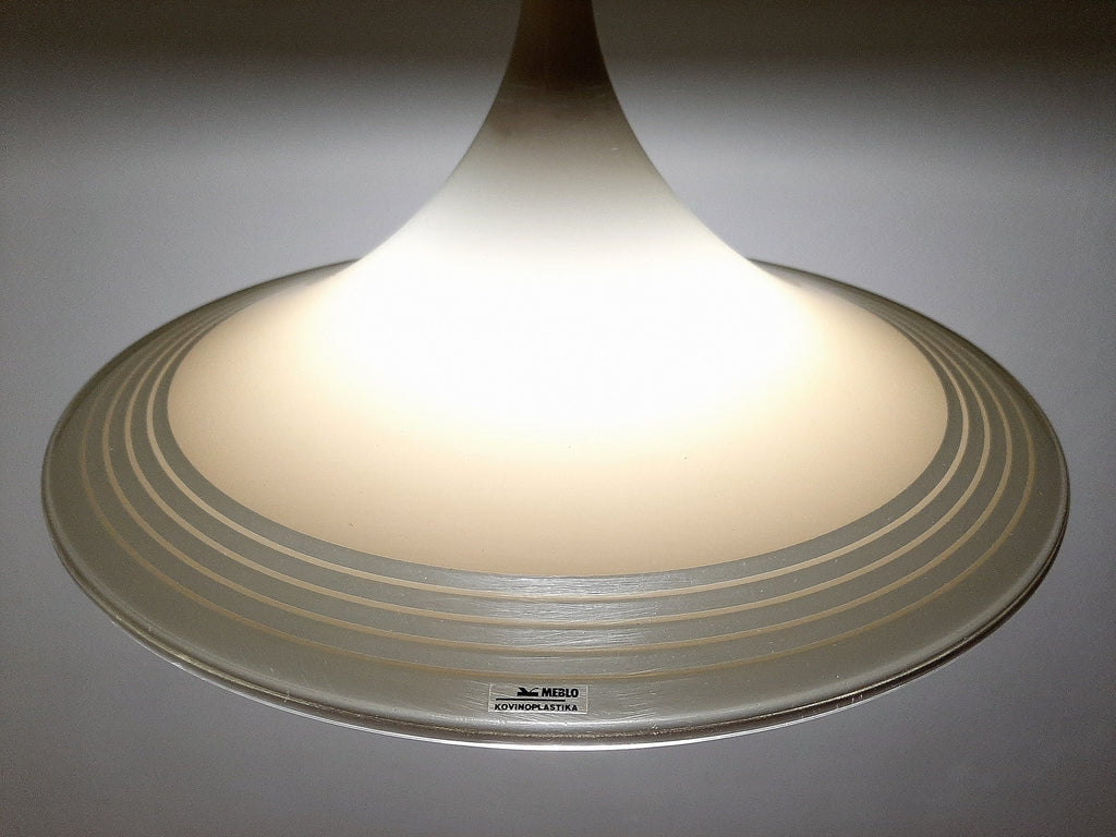 Mid-century pendant lamp Meblo Guzzini 1980s Albatros Retro Light Small Yugoslavia Italy