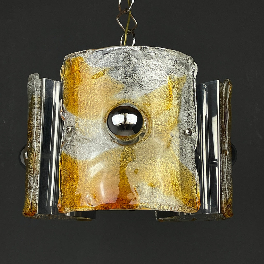 Mid-Century Murano Glass Chandelier by AV Mazzega, Italy 1970s