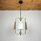 Vintage pendant lamp by Stilnovo Italy 1950s Mid-century italian lighting