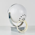 Mid-century white wall lamp Eyeball Italy 1960s Retro lighting Space Age Atomic