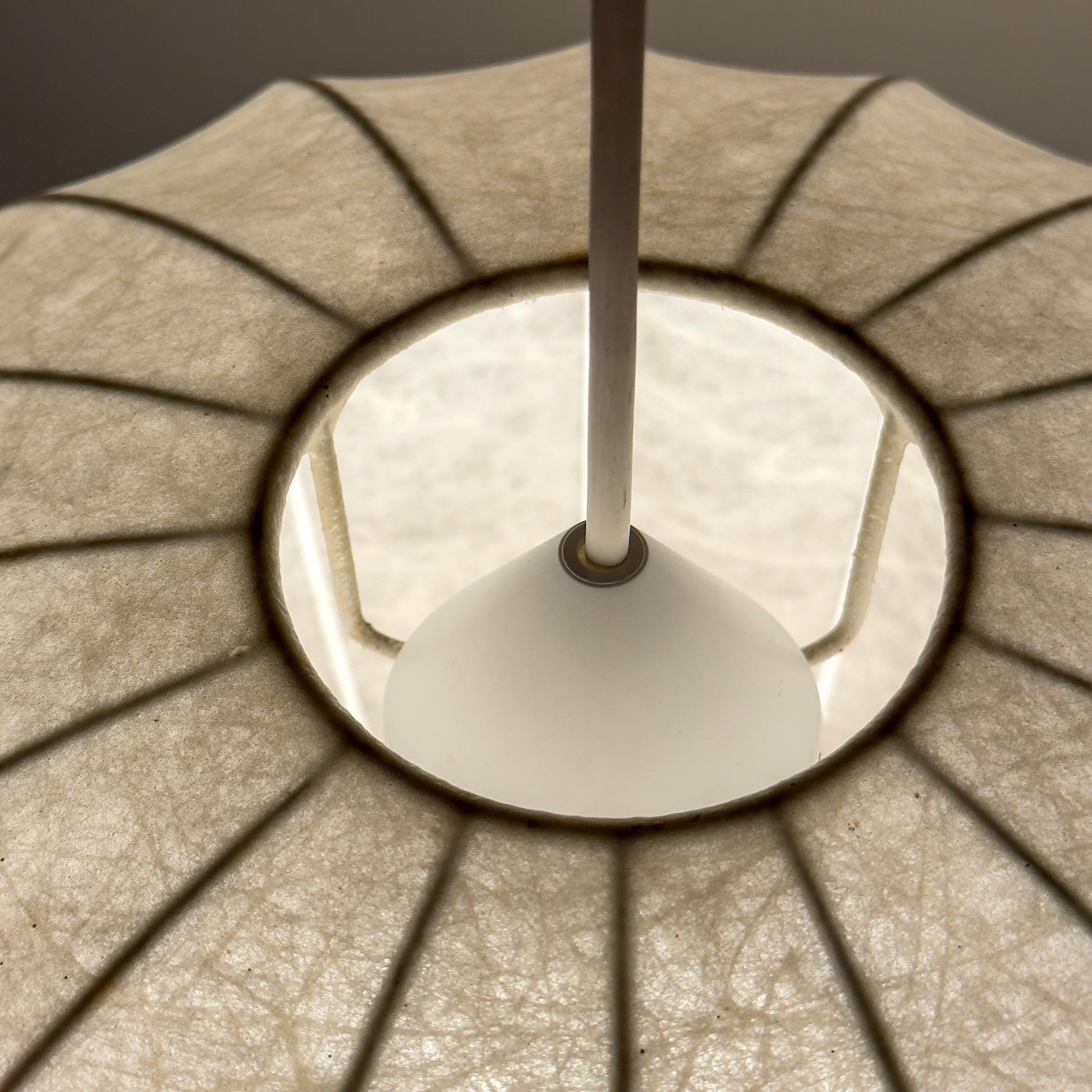 Mid-century cocoon pendant lamp, Italy 1960s