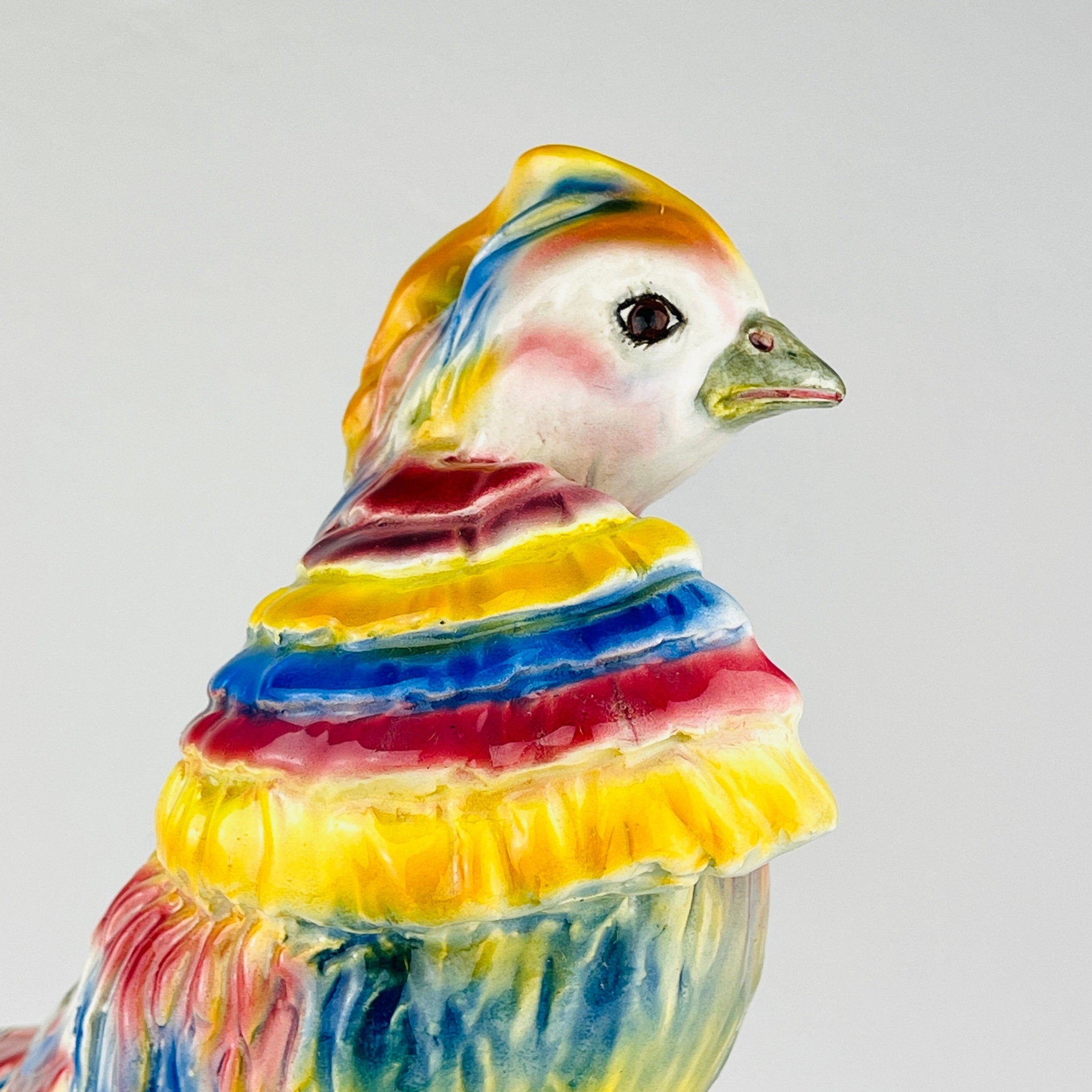 Vintage ceramic figure Pheasant Vintage Italy 1960's